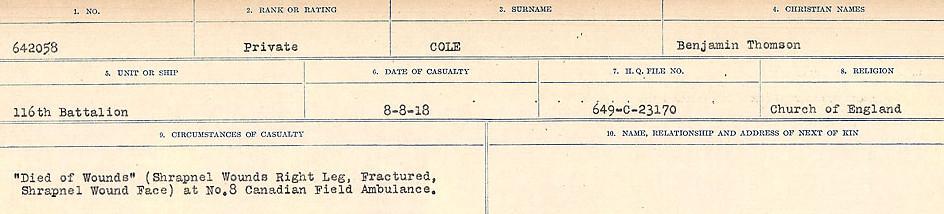 Circumstances of Death Registers