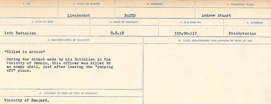 Circumstances of Death Registers