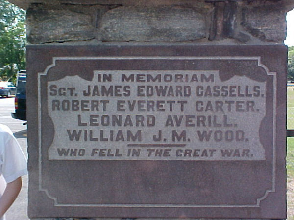Bond Head Memorial Plaque