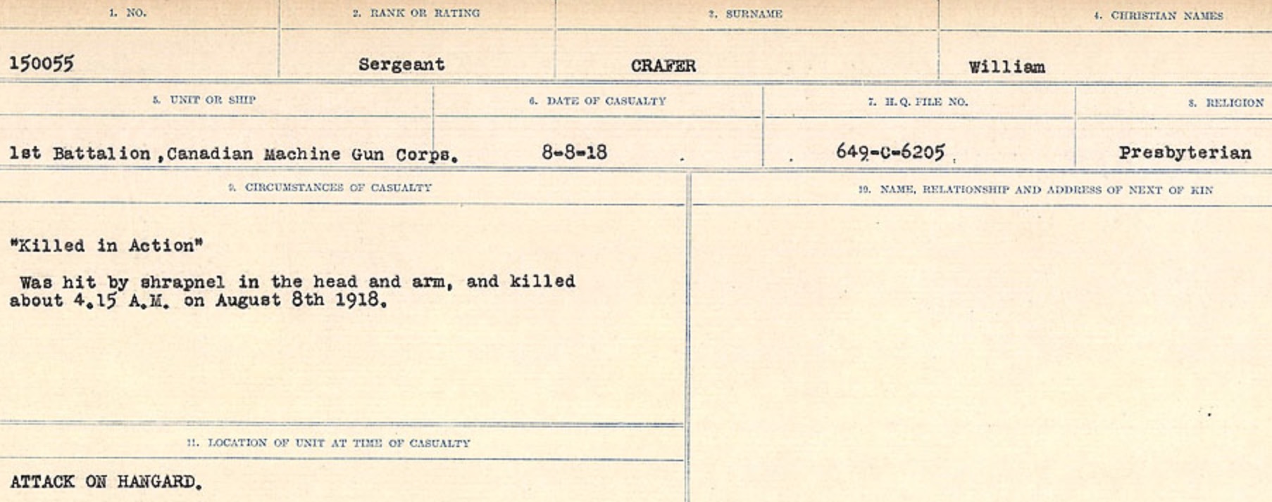 Circumstances of Death Registers