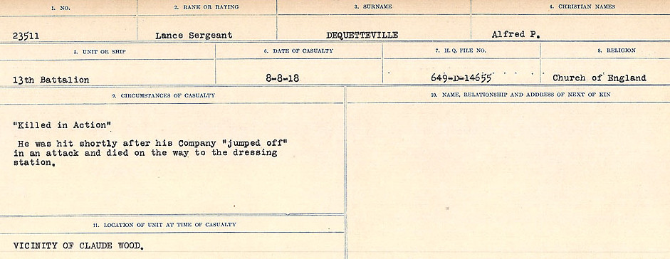 Circumstances of death registers