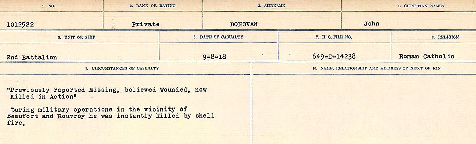 Circumstances of death registers
