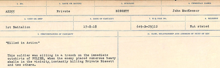 Circumstances of Death Registers