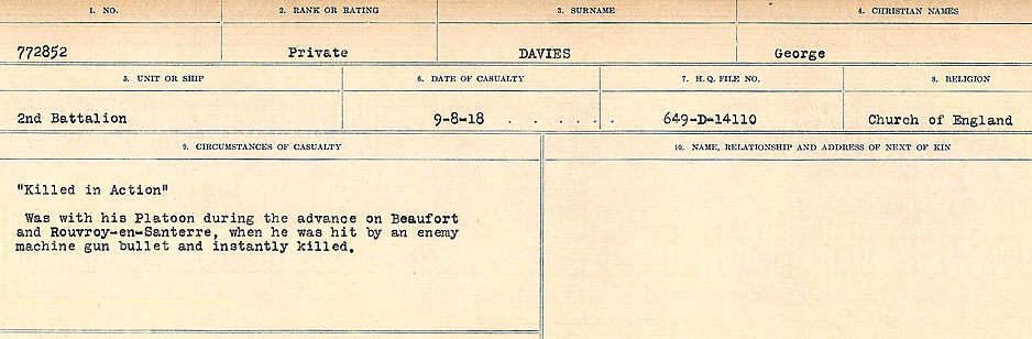 Circumstances of death registers