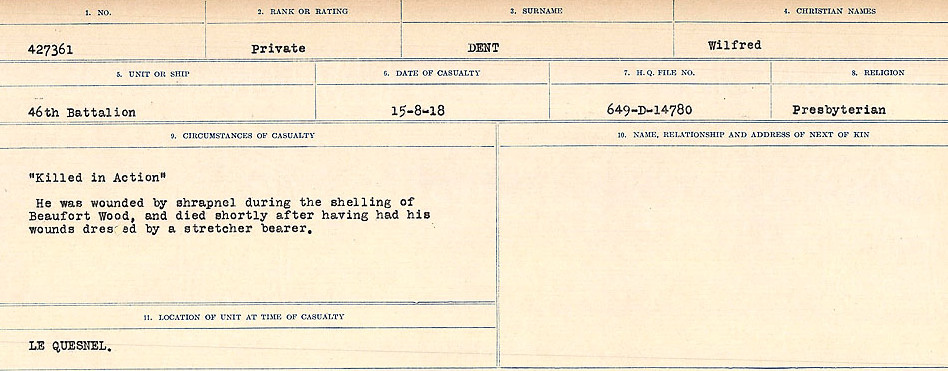 Circumstances of death registers