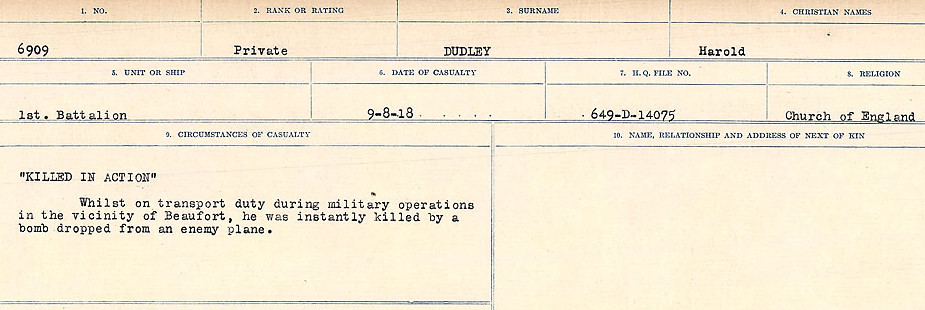 Circumstances of death registers