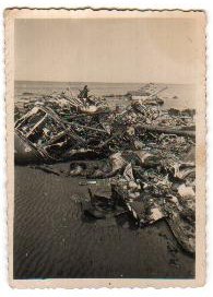 Wreckage of Wellington bomber