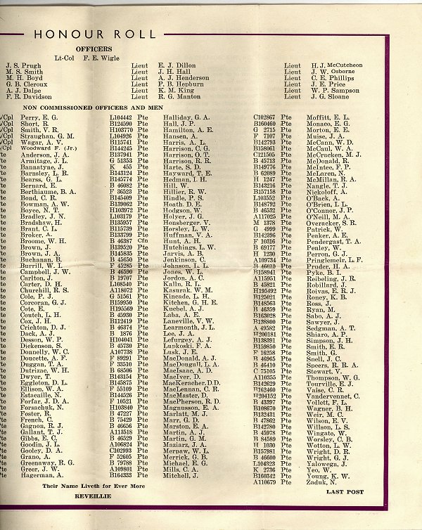 Memorial Service Booklet - July 1945 (page 4)