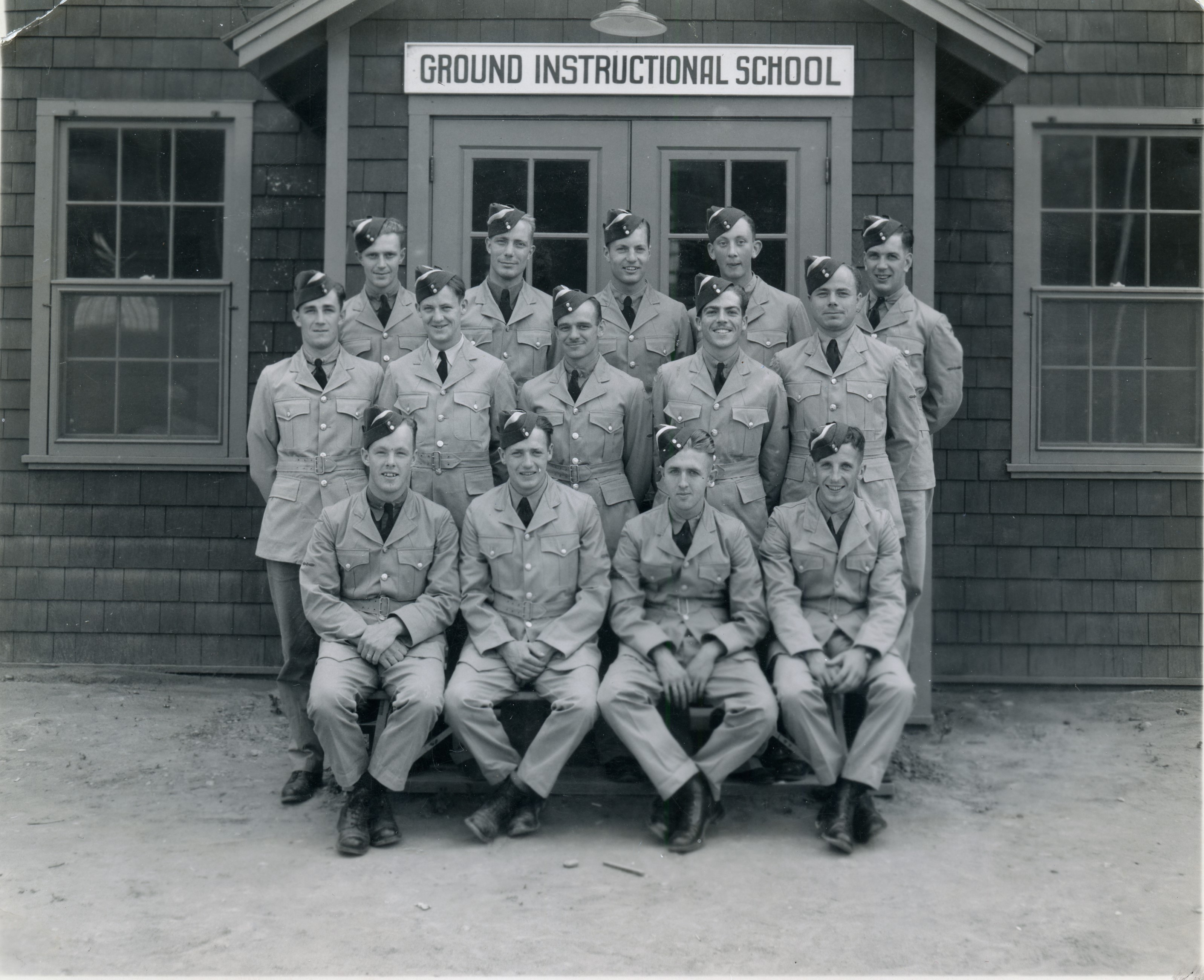 Graduating Class Ground Instructional School, No. 15 SFTS, Claresholm, Alberta - BCATP