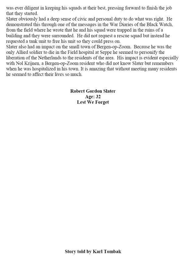 Oakville Remembers Biography (Page 3)