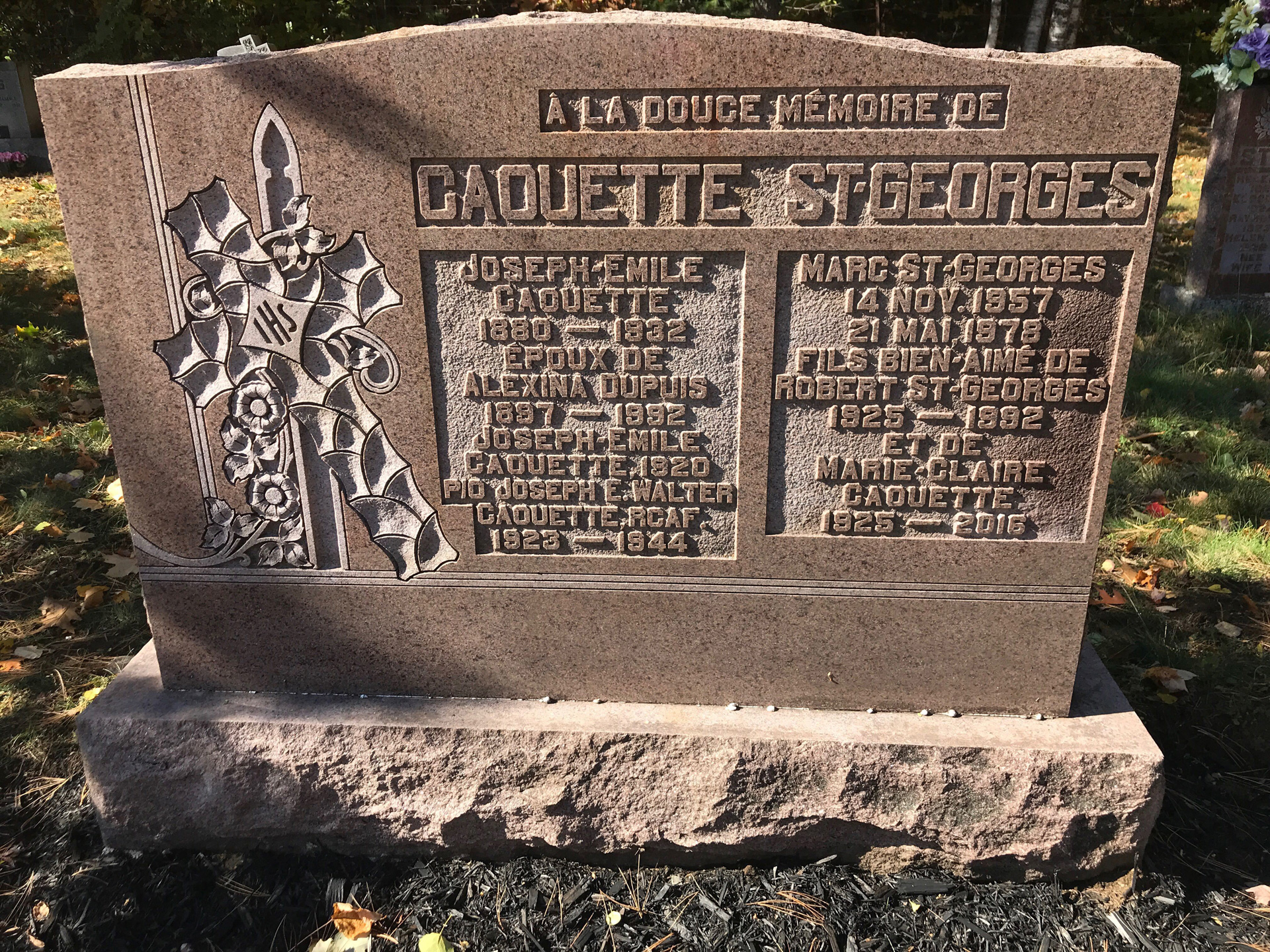Grave marker