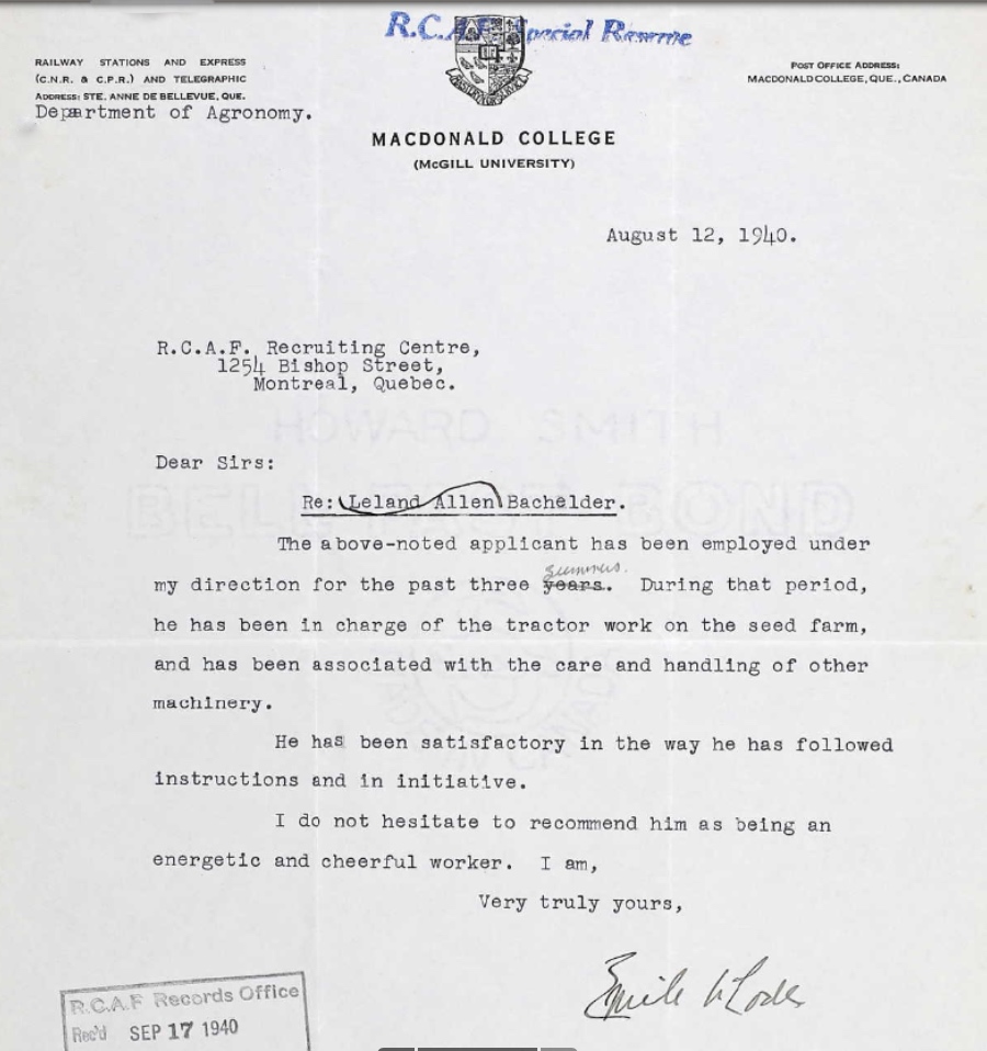 Letter of recommendation