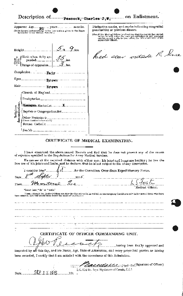 Attestation Papers (Reverse)