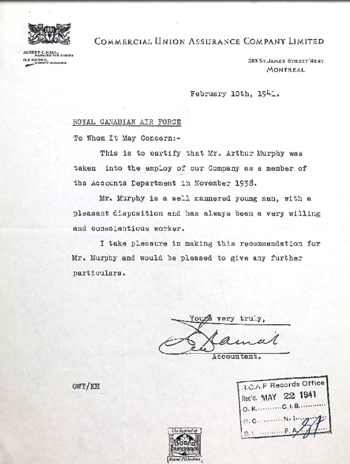 Letter of recommendation