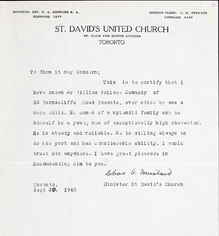 Letter of recommendation