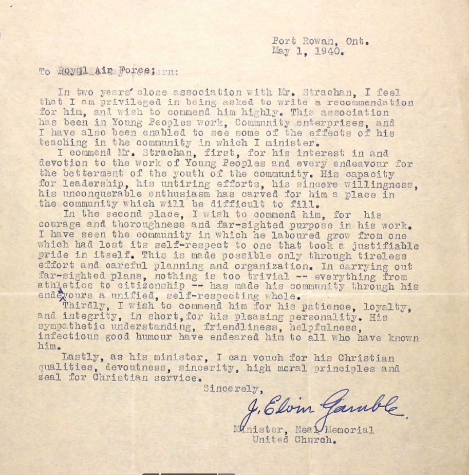 Letter of recommendation