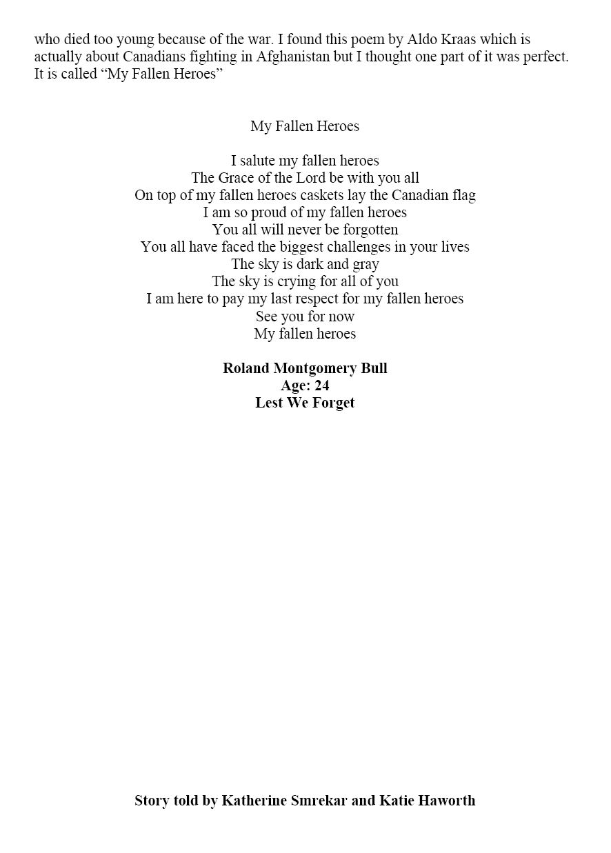 Oakville Remembers Biography (Page 3)