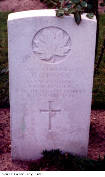 Grave marker for H. C. Roper