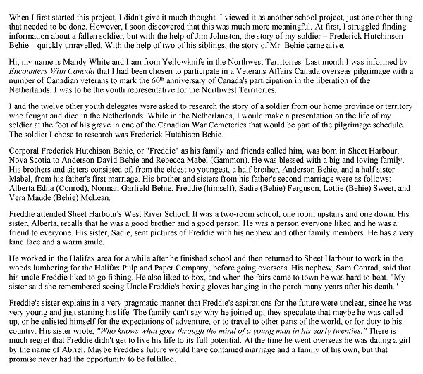 A Promising Life Cut Short