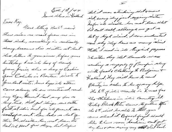 Letter (December 1, 1944)