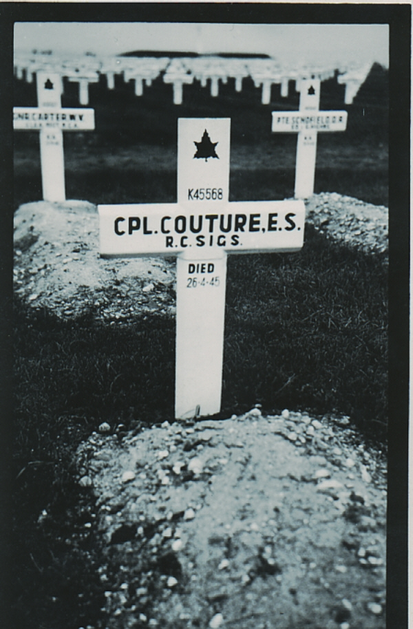Grave marker of Edward Coture