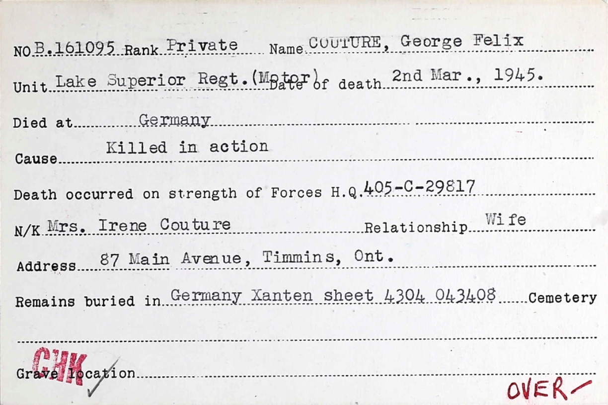 Circumstances of death