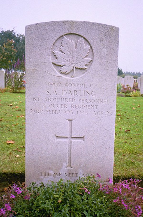 Headstone of Samuel A. Darling