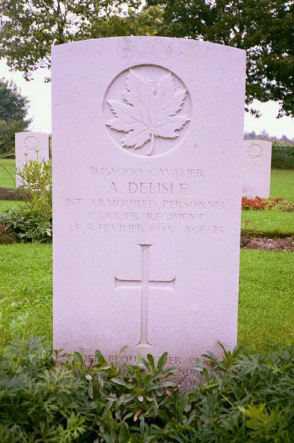 Headstone of Aurele Delisle