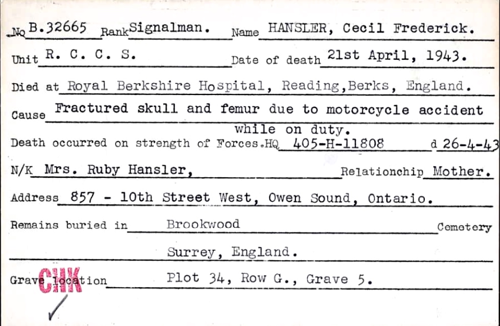 Circumstances of death