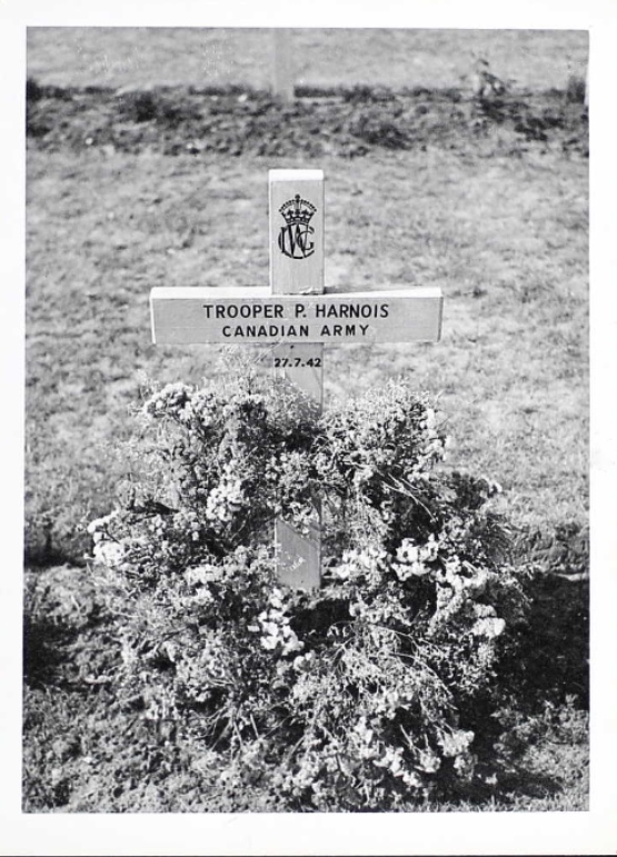 Temporary grave marker