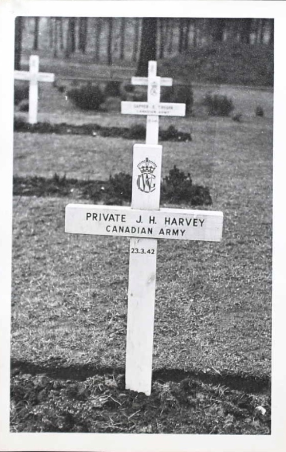 Temporary grave marker