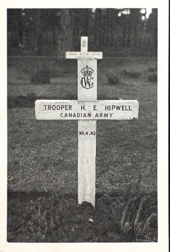 Temporary grave marker