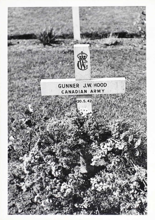 Temporary grave marker