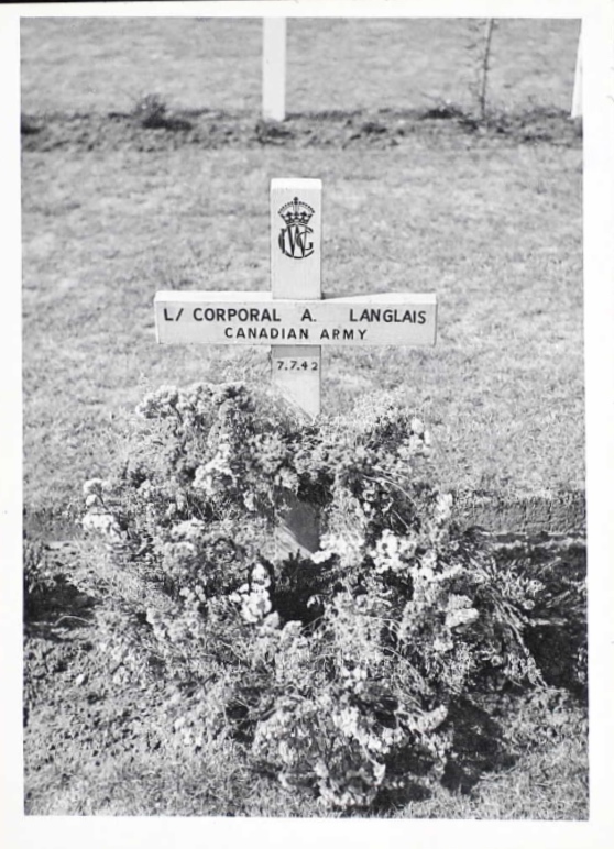Temporary grave marker