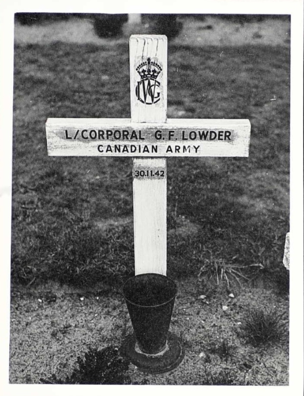 Temporary grave marker