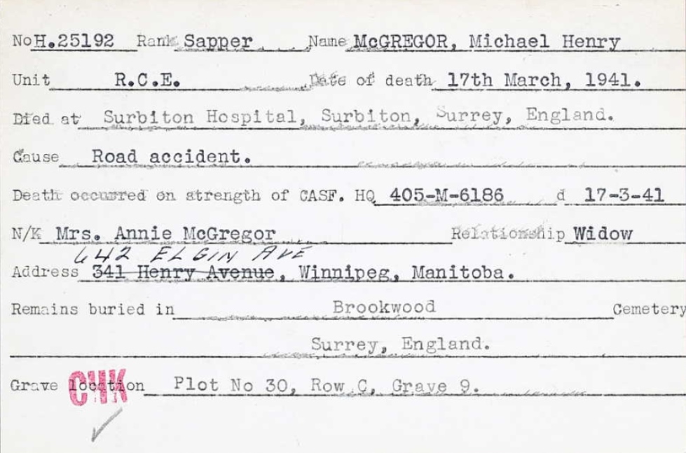 Circumstances of death registers