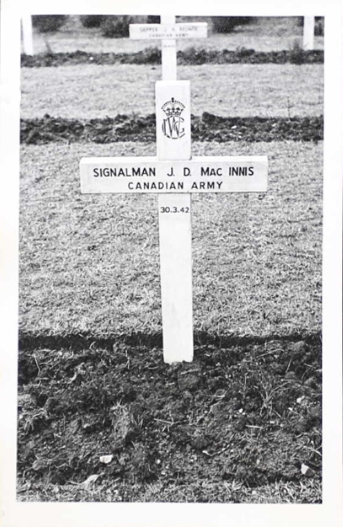 Temporary grave marker