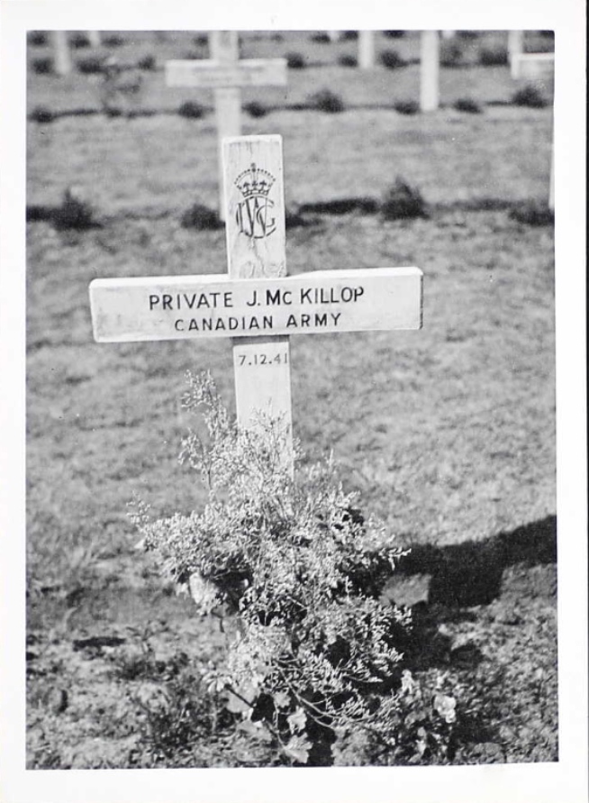 Temporary grave marker
