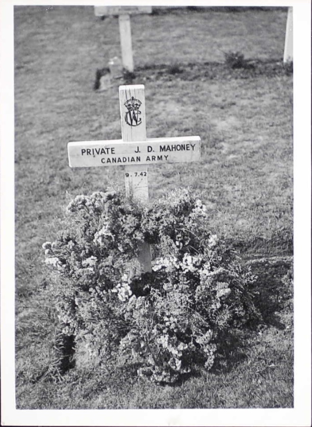 Temporary grave marker