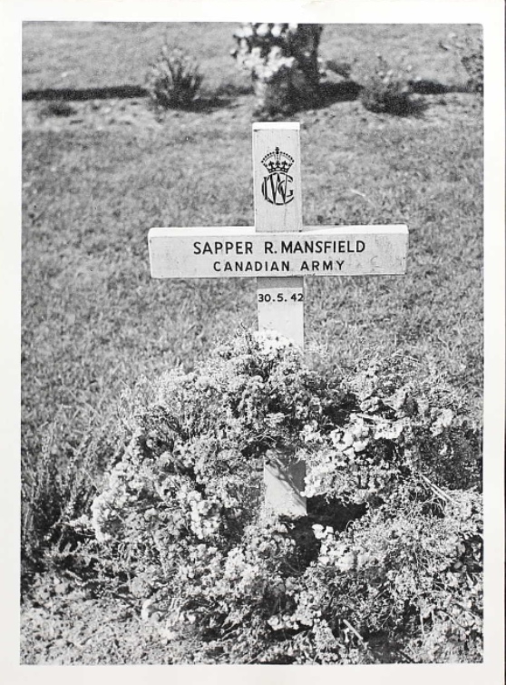 Temporary grave marker