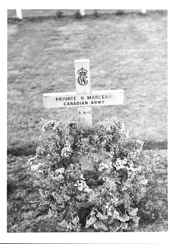 Temporary grave marker