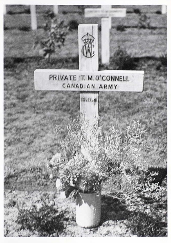 Temporary grave marker