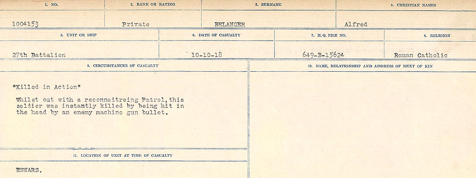 Circumstances of Death Registers