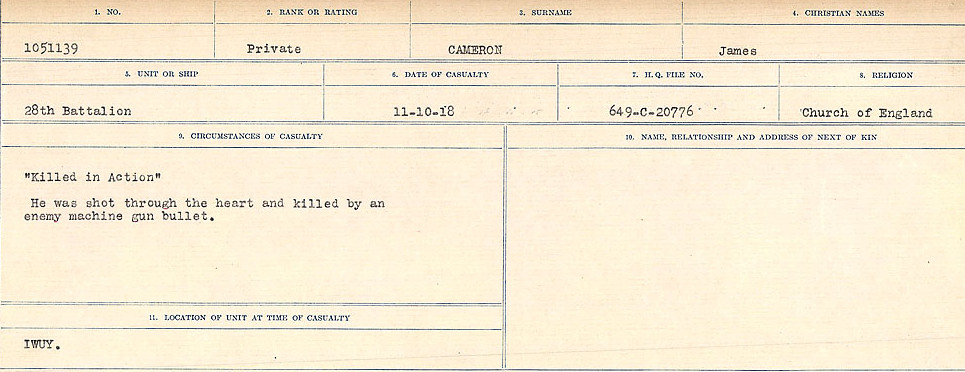 Circumstances of Death Registers