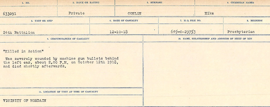 Circumstances of Death Registers