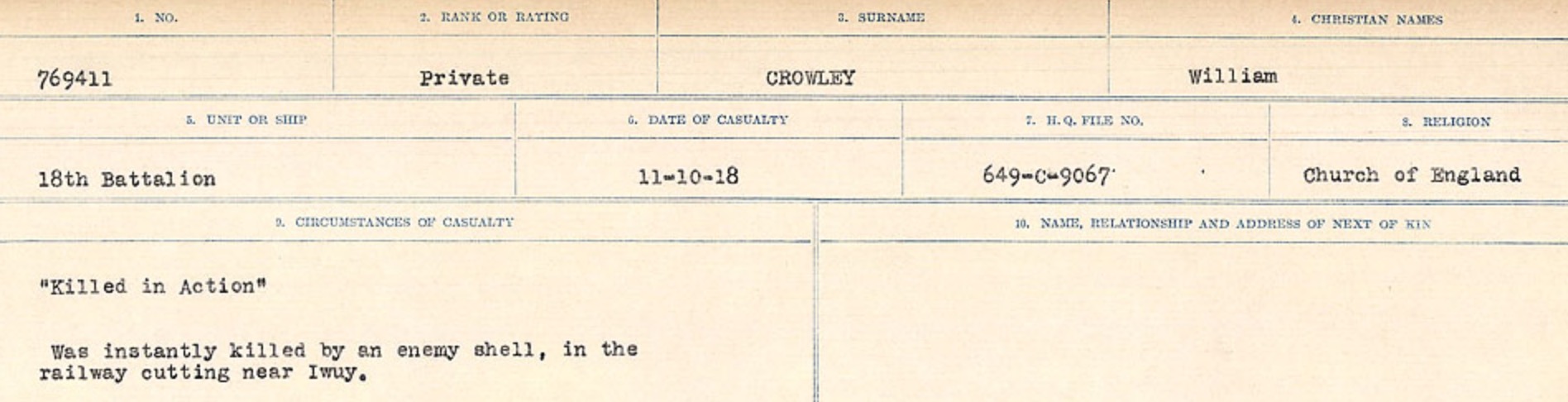 Circumstances of death registers