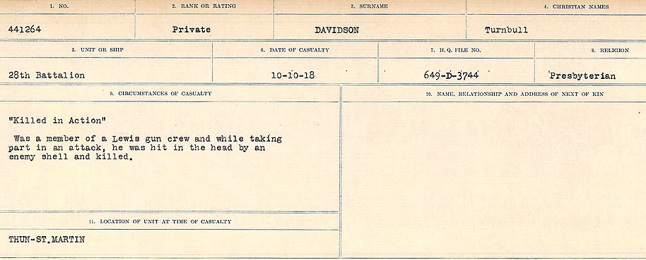 Circumstances of death registers