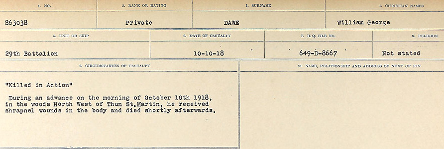 Circumstances of death registers