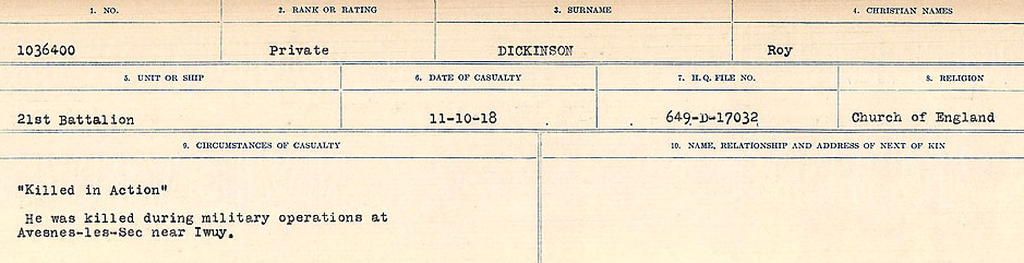 Circumstances of death registers
