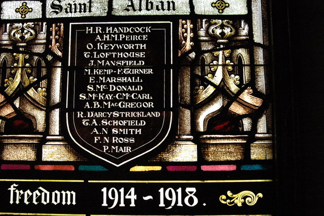 Memorial stained Glass